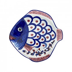 Fish plate 23 cm Blue