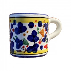 Coffee cup with blue...