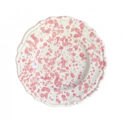 Plate 20 cm with pink dots
