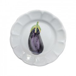 Plate 16 cm with Aubergine