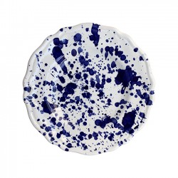 Plate 20 cm with blue dots