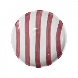 Pink stripe salad bowl 20cm
