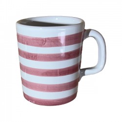 Pink stripe Mug