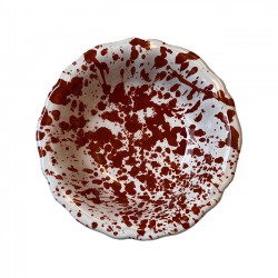 Bowl 14 cm with red dots