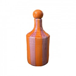 Red and orange stripe bottle