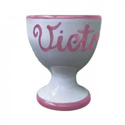 Pink egg cup to customize