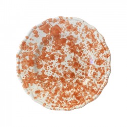 Plate 20 cm with orange dots