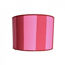 Striped red&pink lampshade