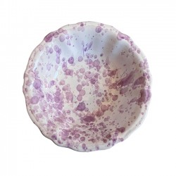 Bowl 14 cm with purple dots