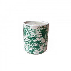 Popolo Candle - Green dots