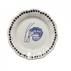 Plate 25 cm with a blue...