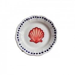 Plate 16 cm with red shell...