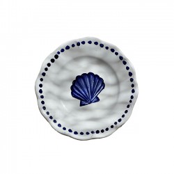 Plate 16 cm blue shell -...