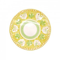 Yellow & green plate 25 cm...