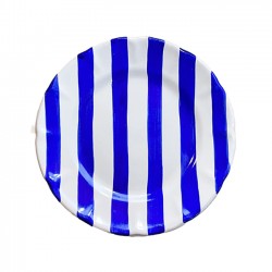 Blue stripe plate 16cm