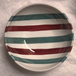 Bordeaux Vert stripe bowl 14cm