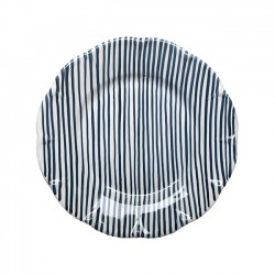 Blu little stripe plate 20 cm