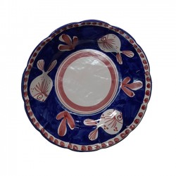 Blue 25cm Plate with fish