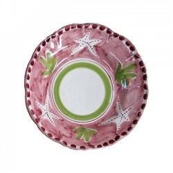 Pink Plate with Starfish