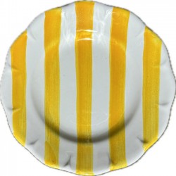 Yellow  stripe plate 25cm