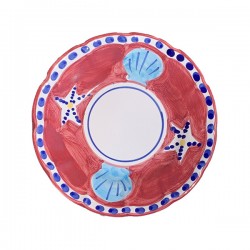 Red plate 16cm with...